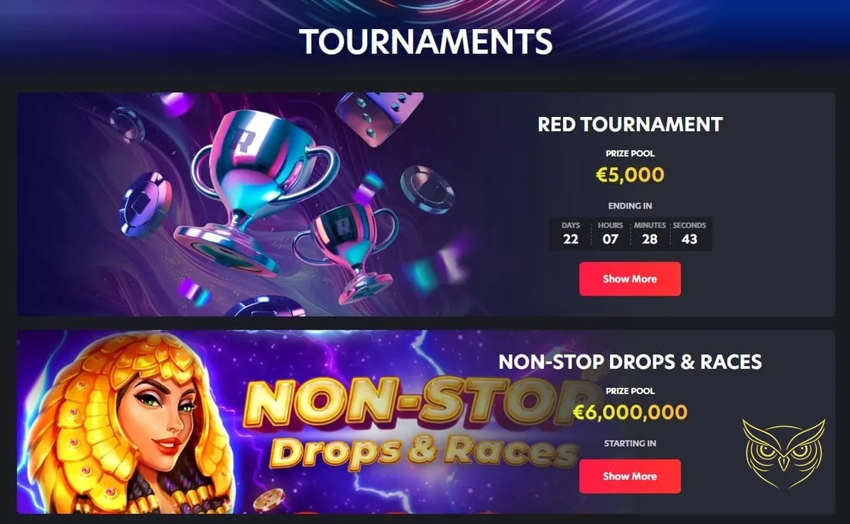 Formulaire d'inscription au casino 1RED