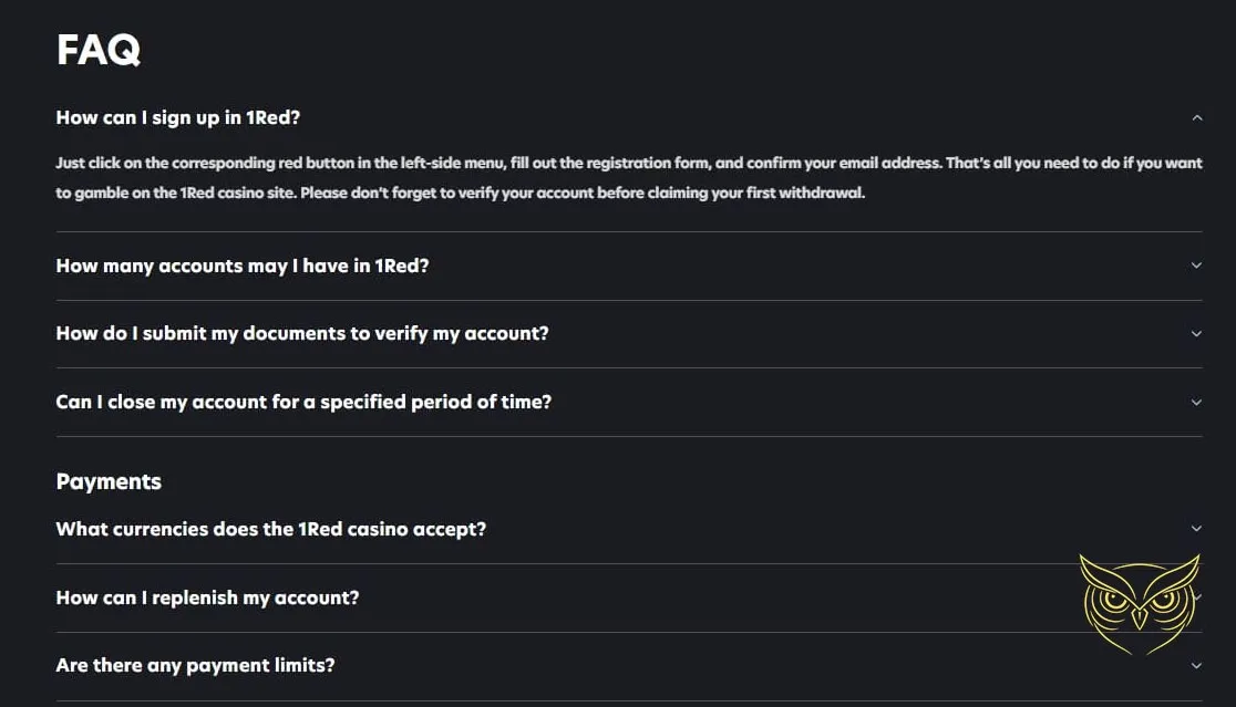 Bannière du Bonus de bienvenue du casino 1RED