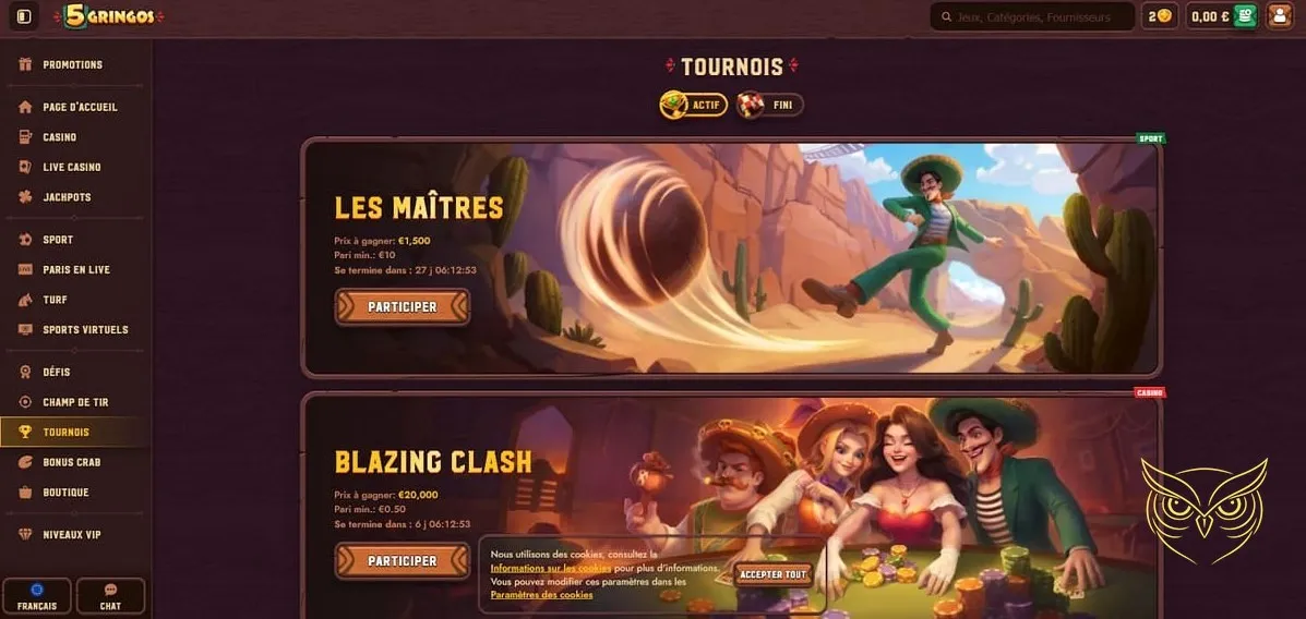 Icône du programme VIP du casino 5Gringos