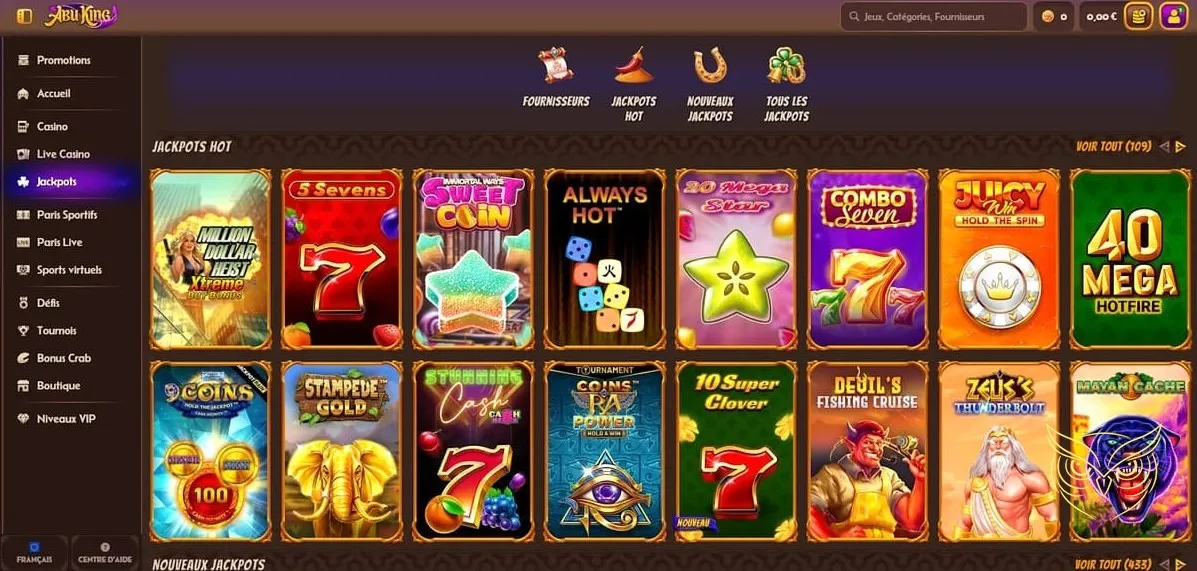 Icône des promotions du casino AbuKing.