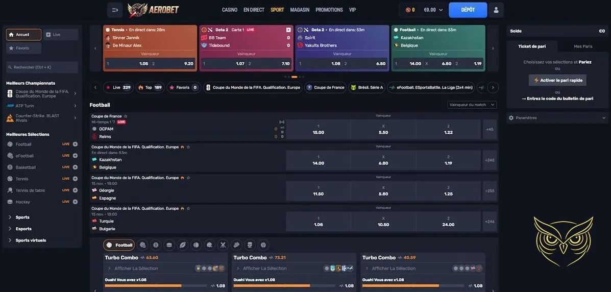 Icône de la boutique du casino Aerobet