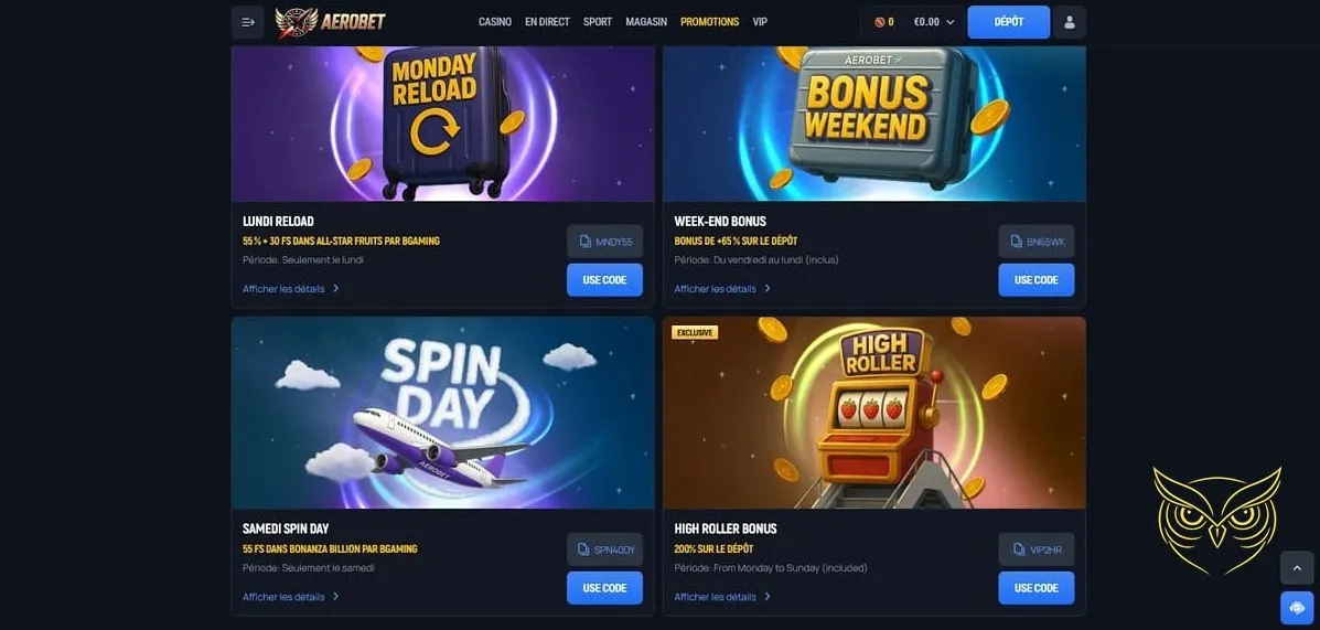 Icône du Club VIP Aerobet Casino