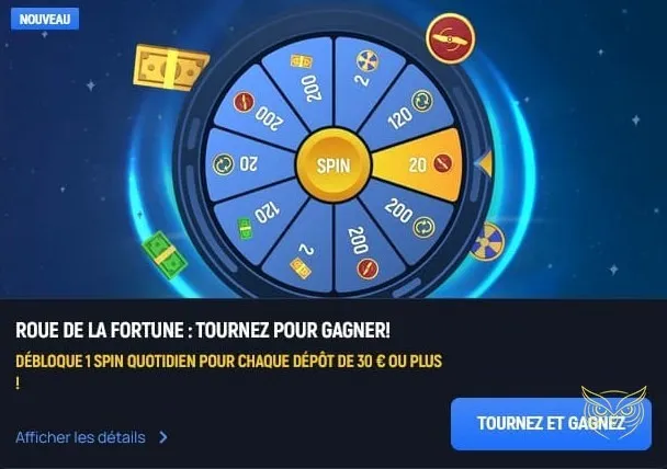 Icône pour le dépôt au casino Aerobet