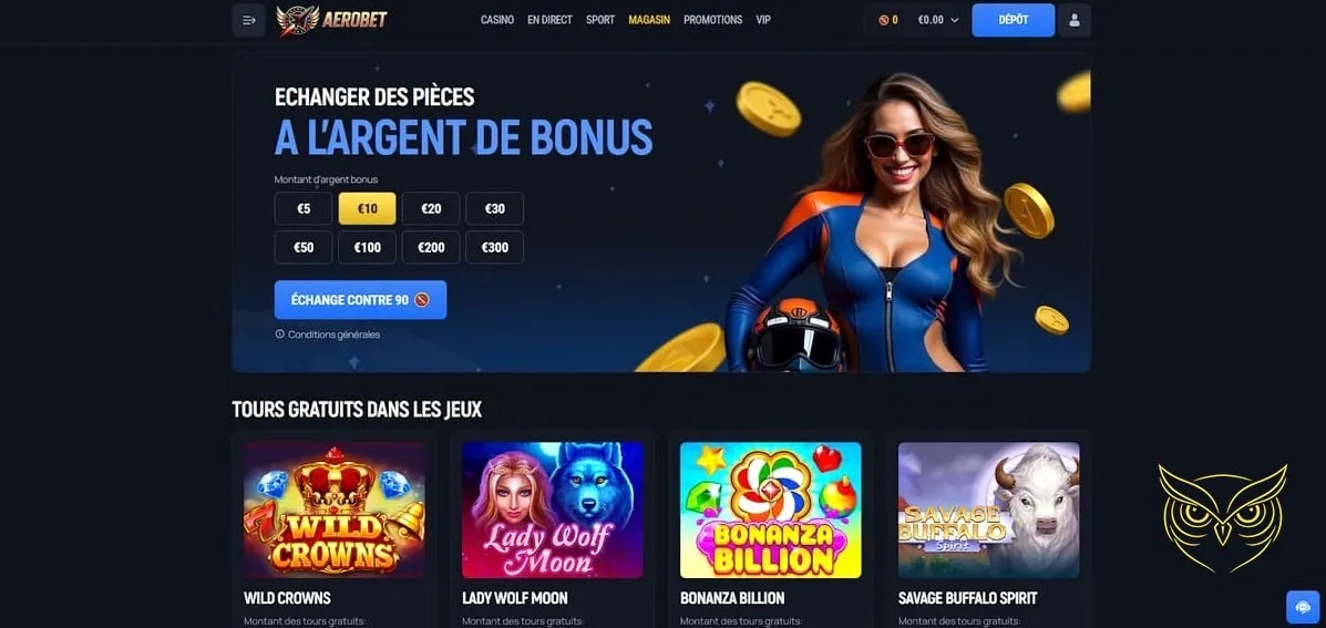 Icône de la section jeux de table Aerobet