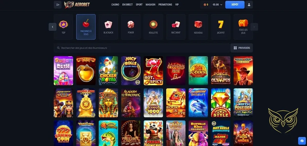 Icône des promotions du casino Aerobet