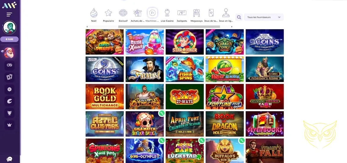 Illustration du choix de héros Alf Casino.