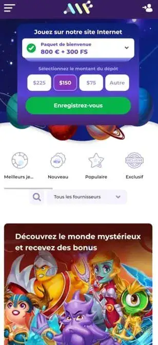 Icône de l'application mobile Alf Casino
