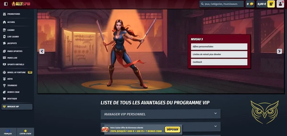 Icône de la section Défis AllySpin Casino