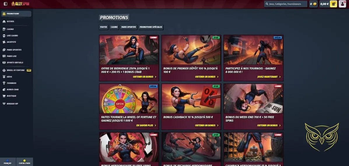 Icône des niveaux VIP du casino AllySpin