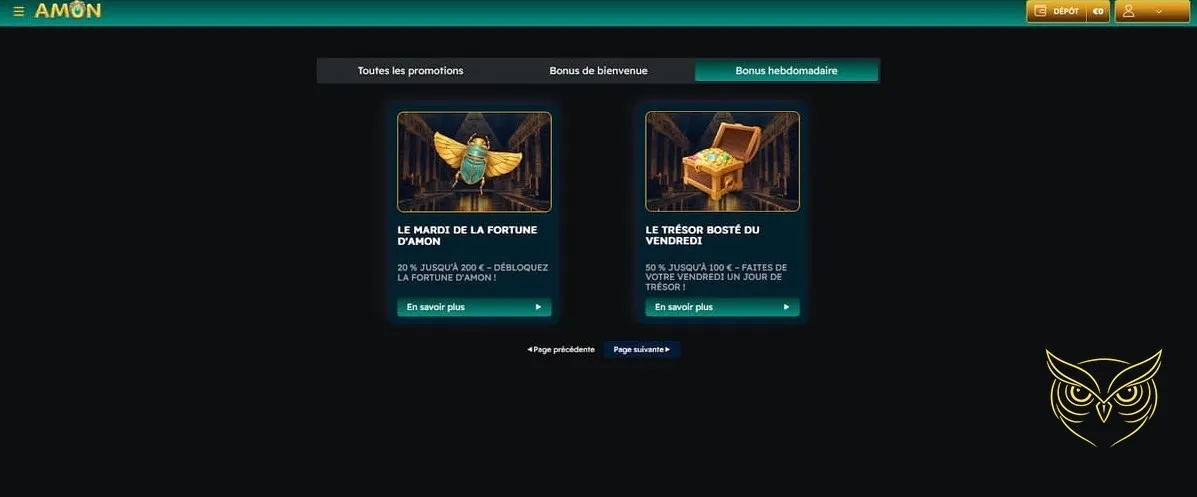 Icône de la section jeux de table Amon Casino