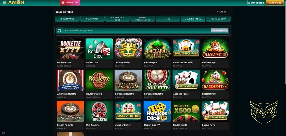 Icône des bonus hebdomadaires Amon Casino