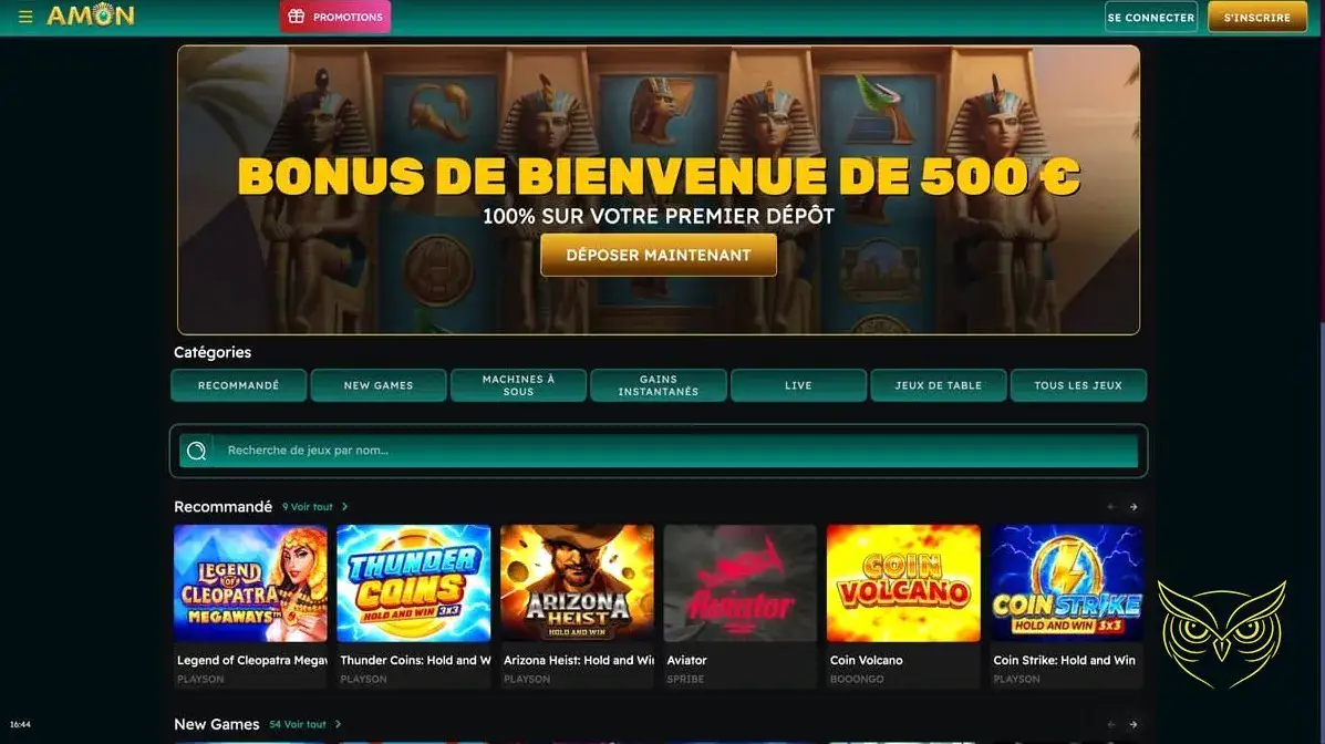 Logo officiel de Amon Casino