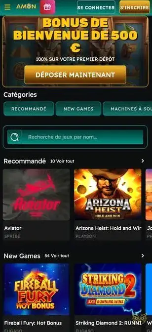 Icône de l'application mobile Amon Casino
