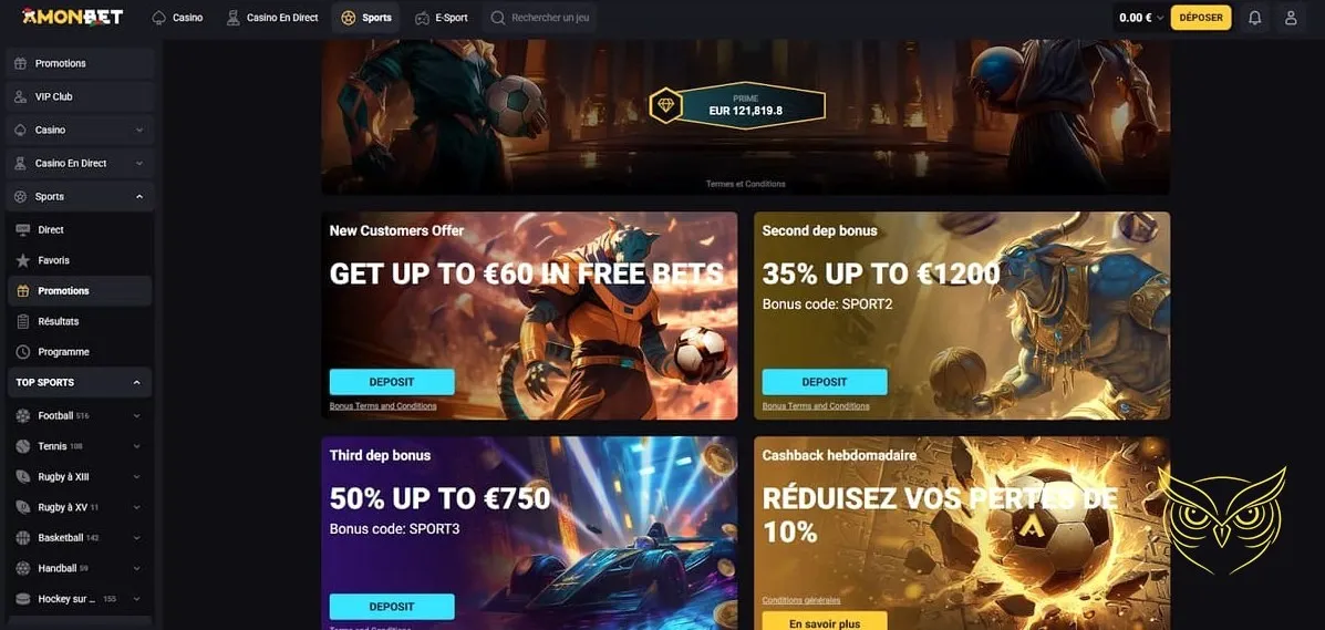 Icône de la section machines à sous Amonbet Casino