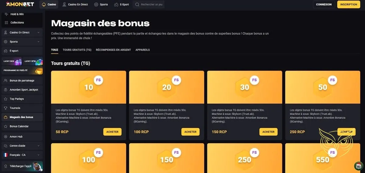 Icône du programme VIP Amonbet Casino