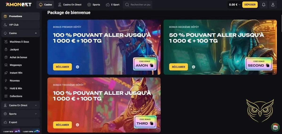 Icône de la section jeux de table Amonbet Casino