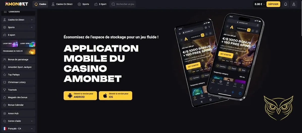 Icône de la version mobile Amonbet Casino