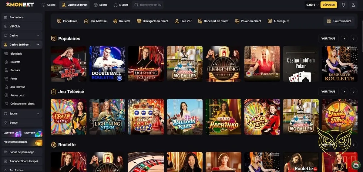 Icône de la section paris sportifs Amonbet Casino