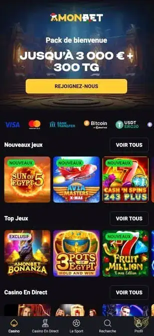 Icône de l'application mobile Amonbet Casino