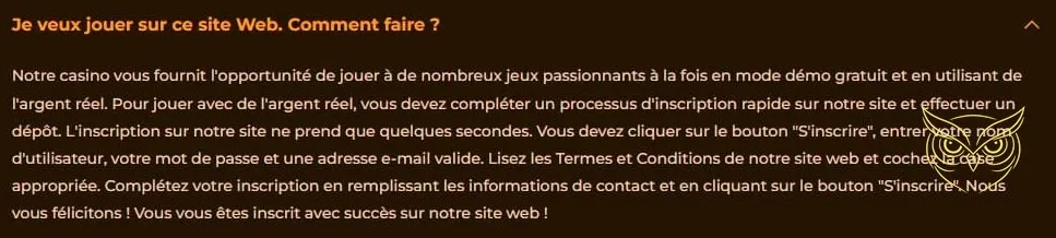 Section méthodes de dépôt AmunRa