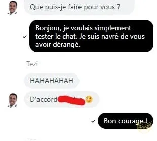 Bouton pour le chat en direct AmunRa