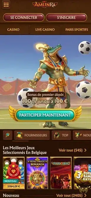Icône de l'application mobile AmunRa Casino