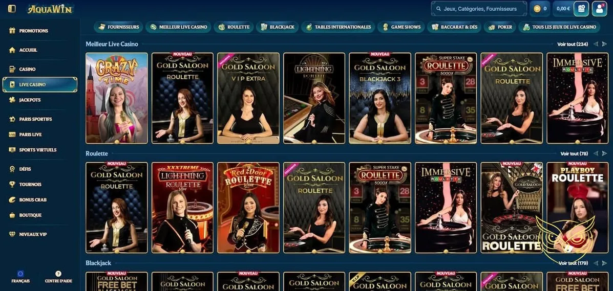 Icône promotions Aquawin Casino