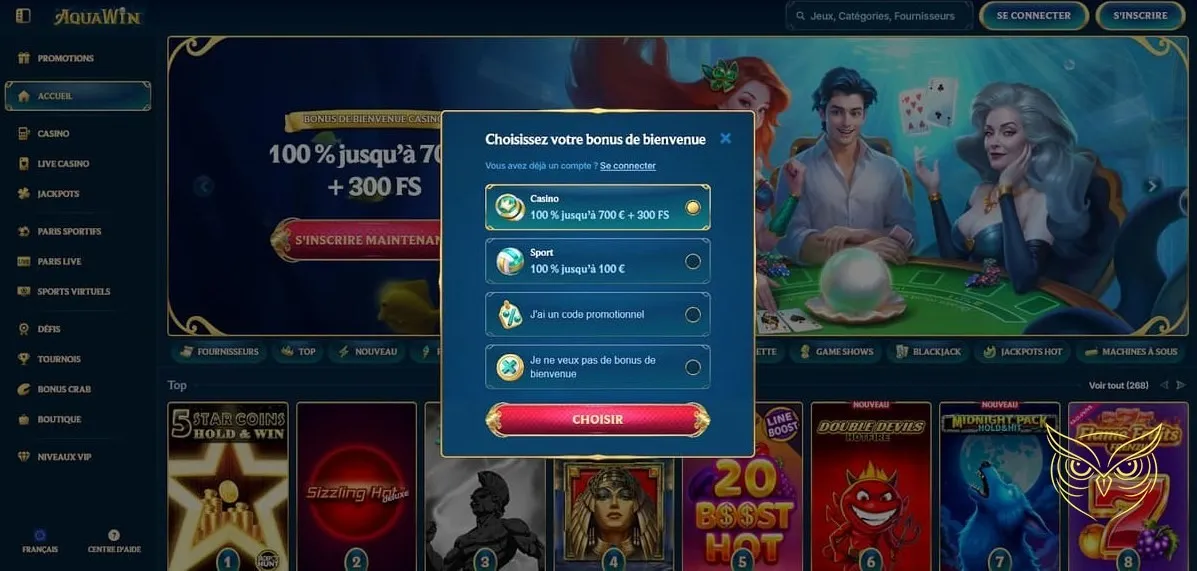 Icône sports virtuels Aquawin Casino