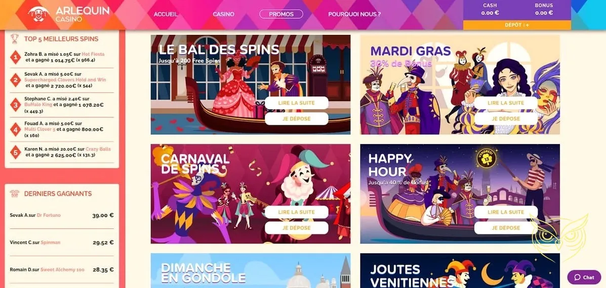 Miniature des jeux de table Arlequin Casino.