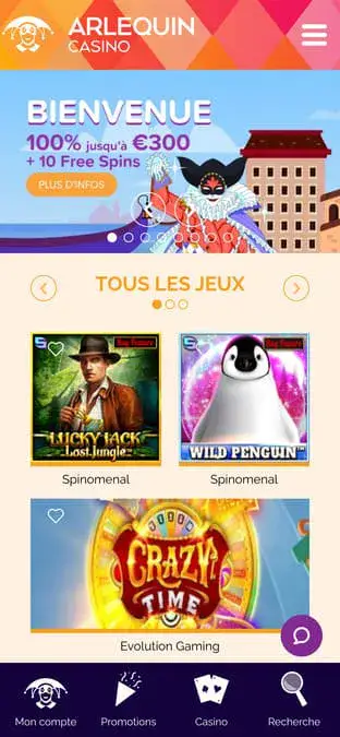 Icône de l'application mobile Arlequin Casino