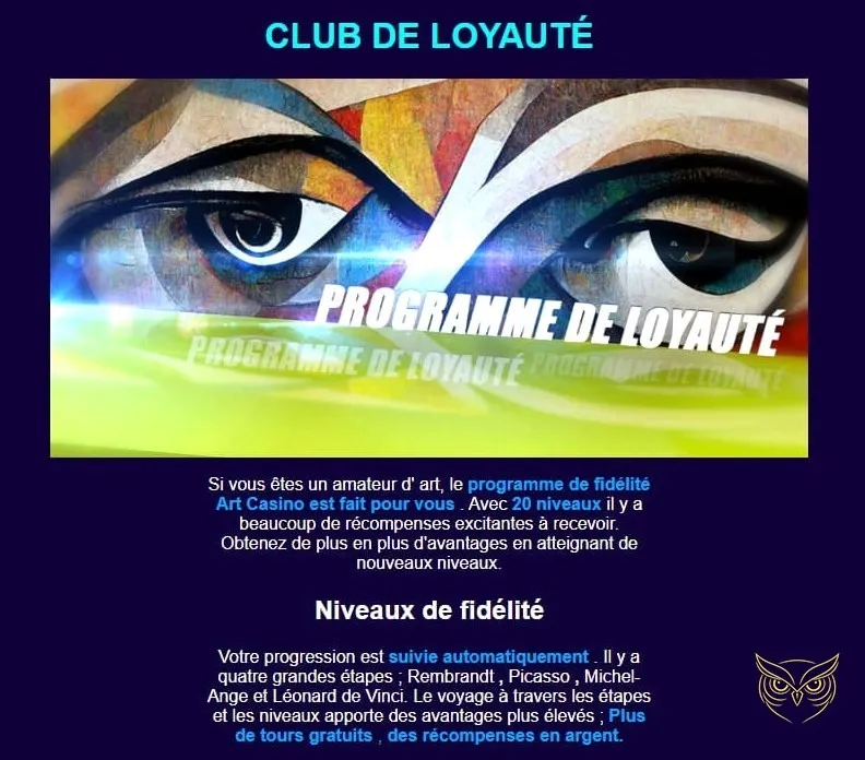 Icône de la section Jeux de table du casino Art