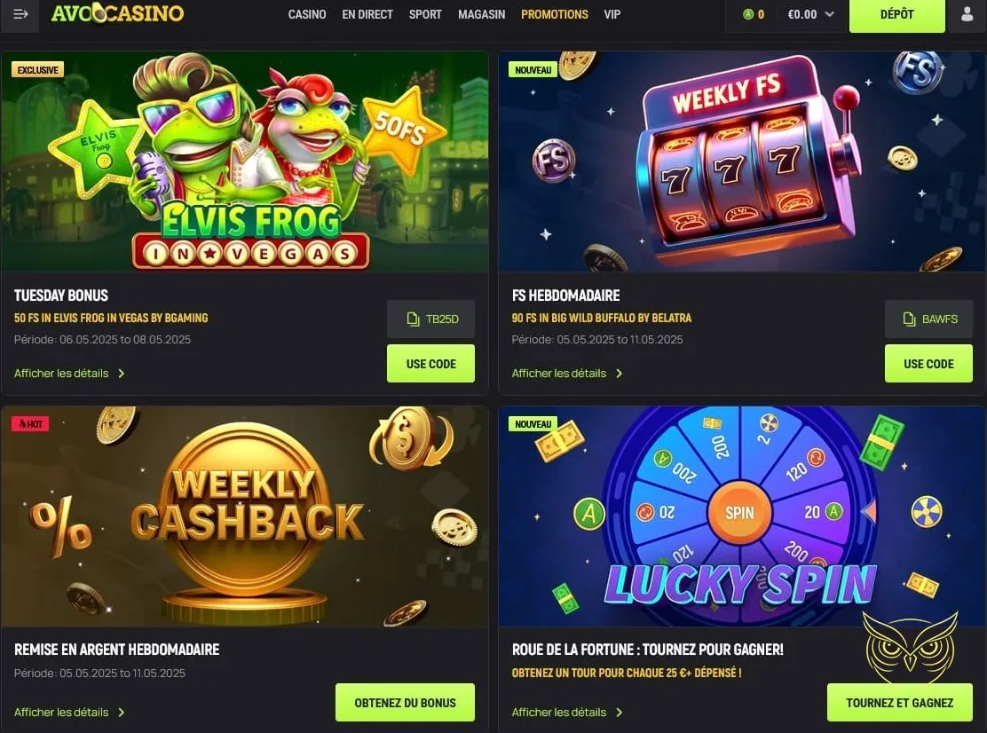 Icône de la Roue de la Fortune Avocasino.