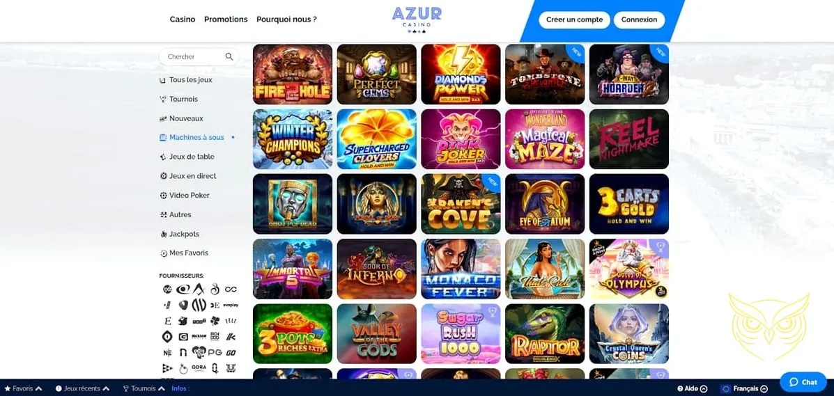 Icône de la section FAQ d'Azur Casino.