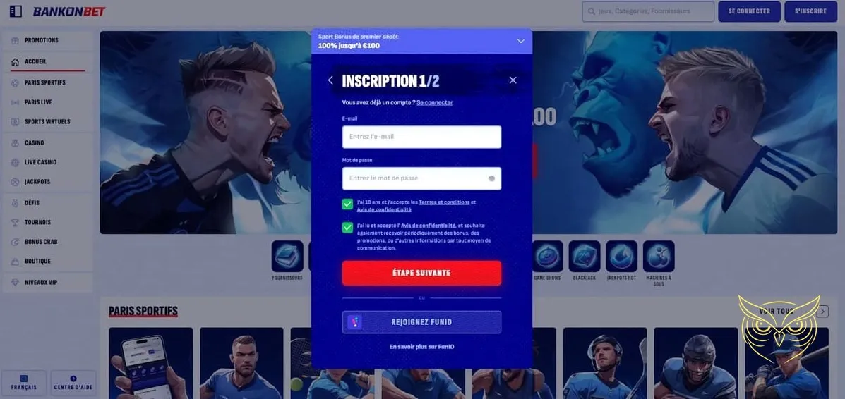 Icône du bonus de bienvenue Bankonbet Casino