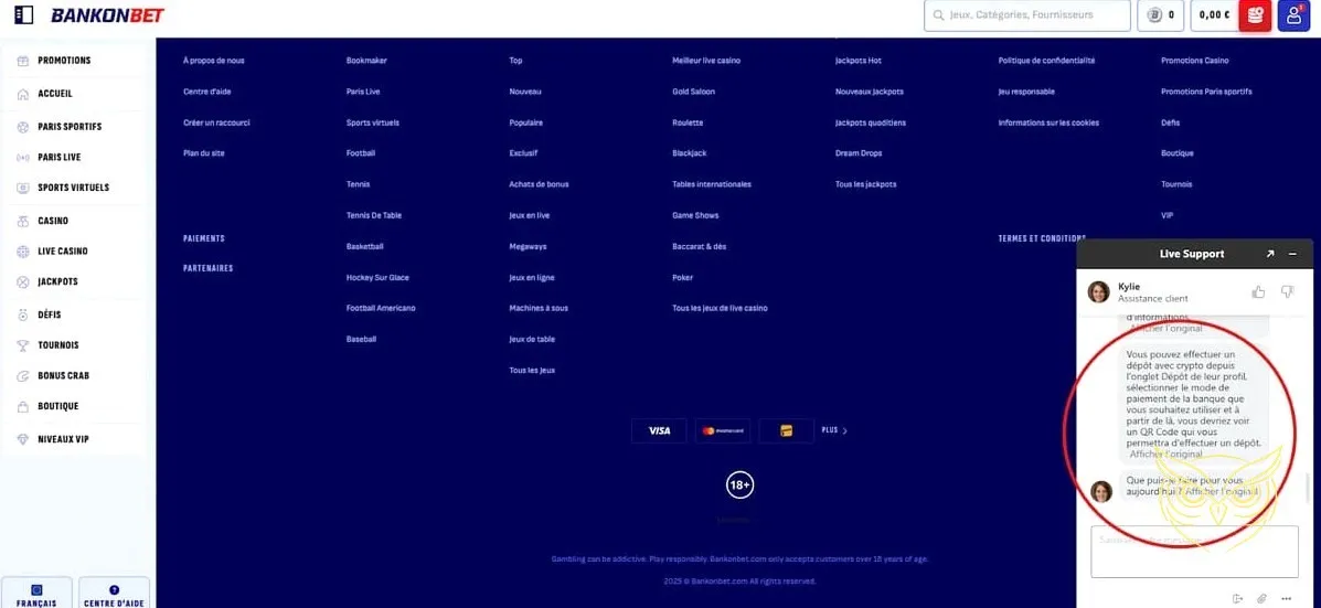 Icône de la boutique du Bankonbet Casino