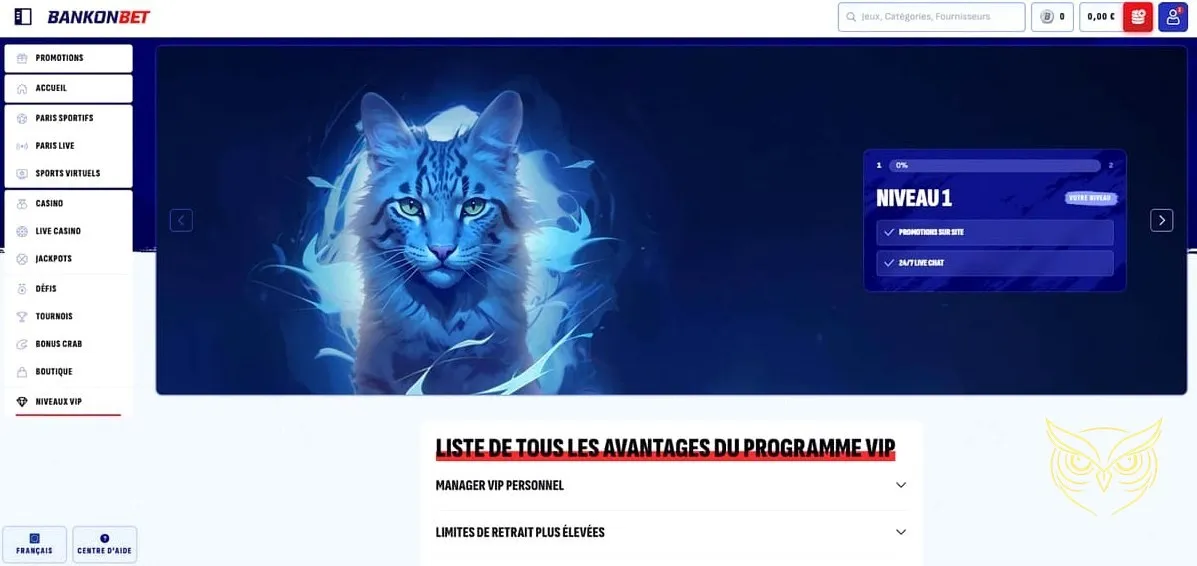 Icône du centre d'aide Bankonbet Casino