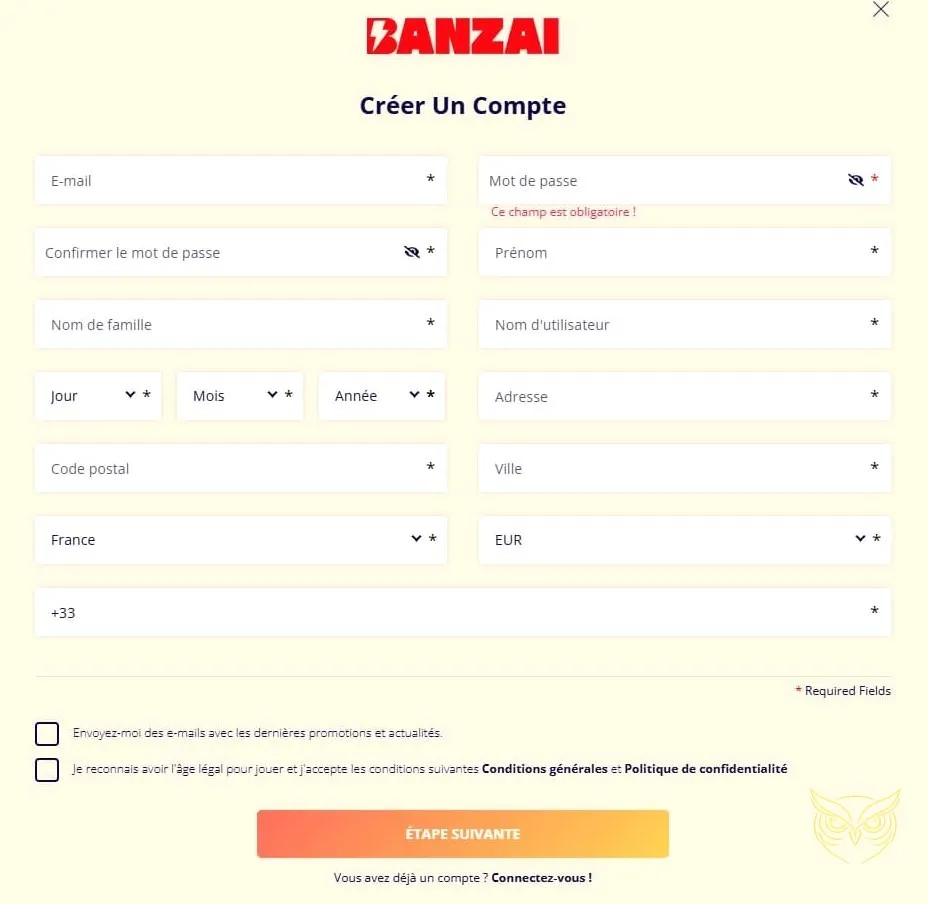 Icône de la section Jeux de table du casino Banzai