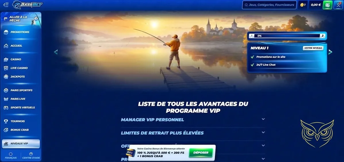 Icône programme VIP BassBet Casino