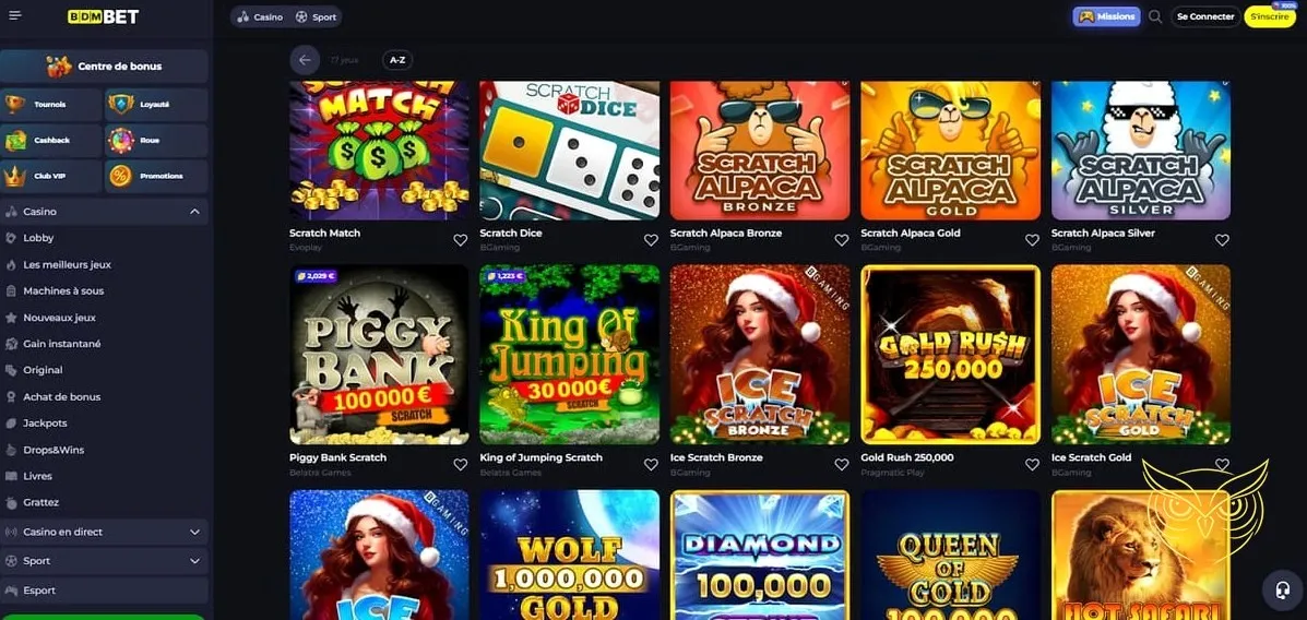 Icône de la section Mini-jeux Casino BDMbet