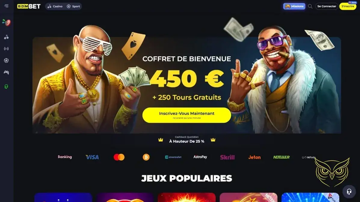 Logo officiel du casino en ligne BDMbet