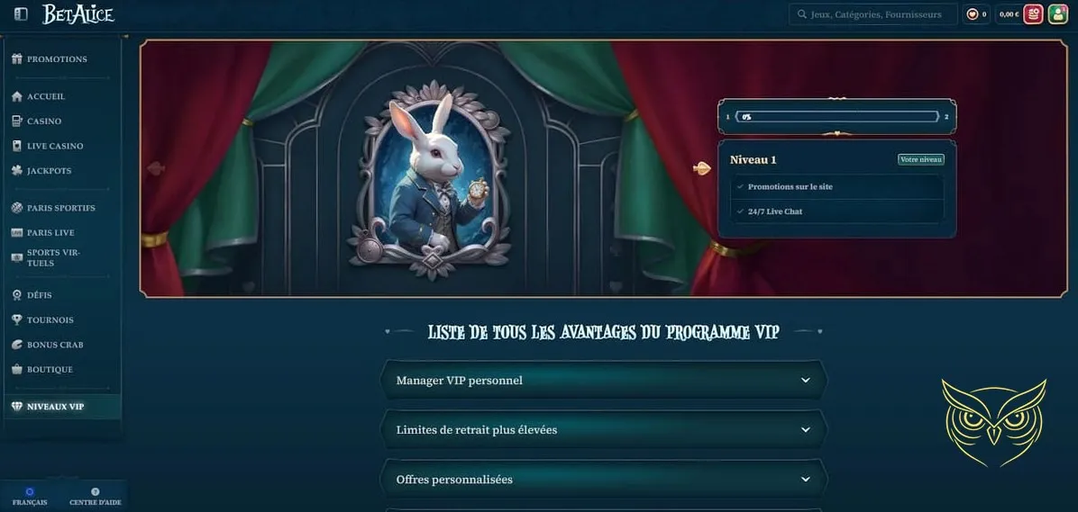 Icône du Bonus de Bienvenue BetAlice Casino