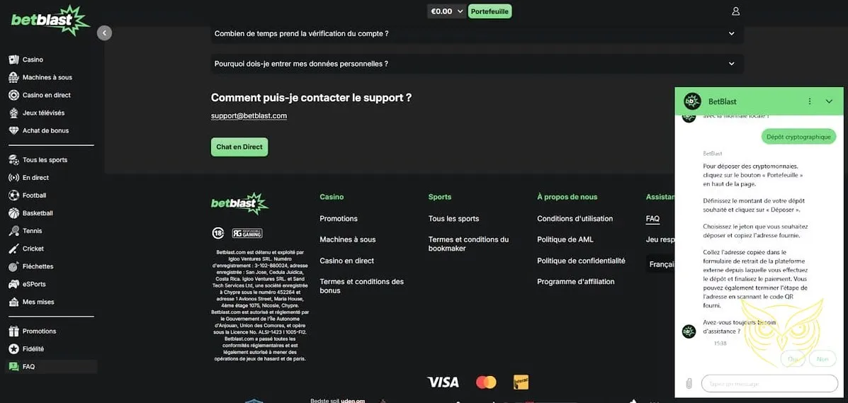 Icône de l'offre e-sport Betblast Casino
