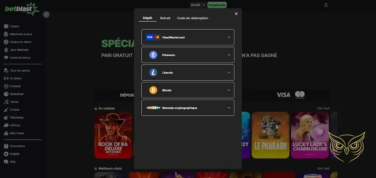 Icône de la catégorie machines à sous Betblast Casino