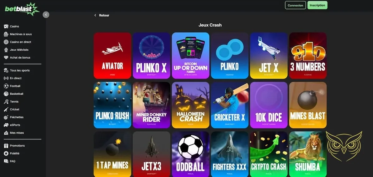 Icône des conditions de mise Betblast Casino