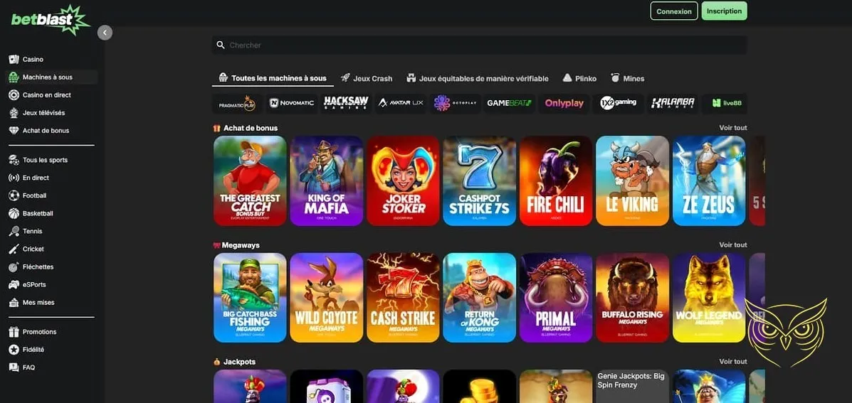 Icône des promotions disponibles Betblast Casino