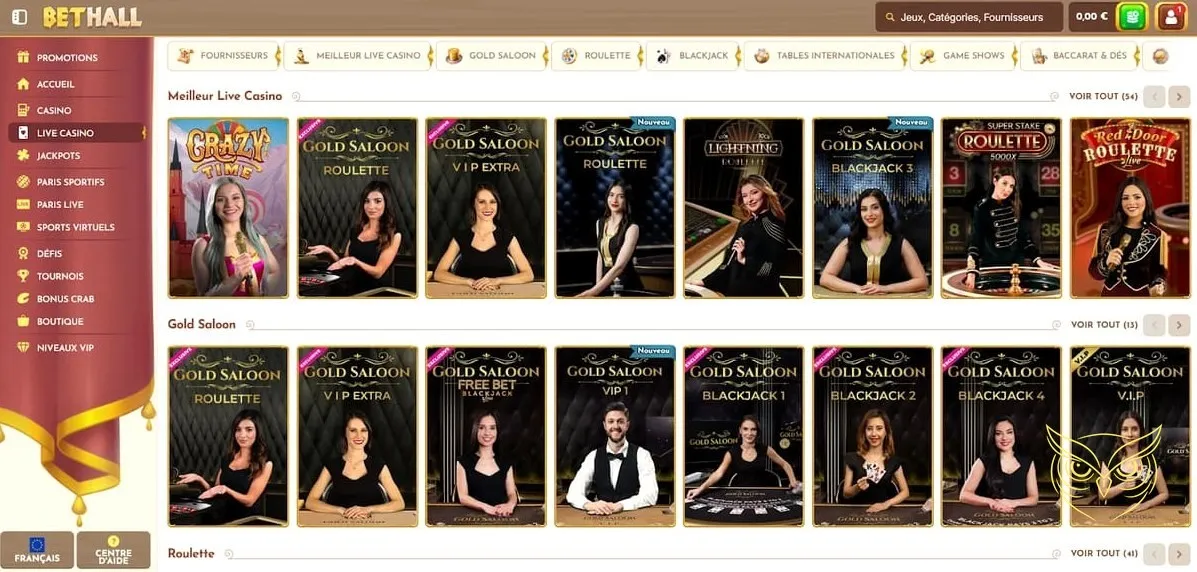 Icône des défis du casino BetHall