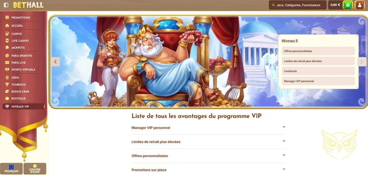 Miniature de jeu de machine à sous BetHall