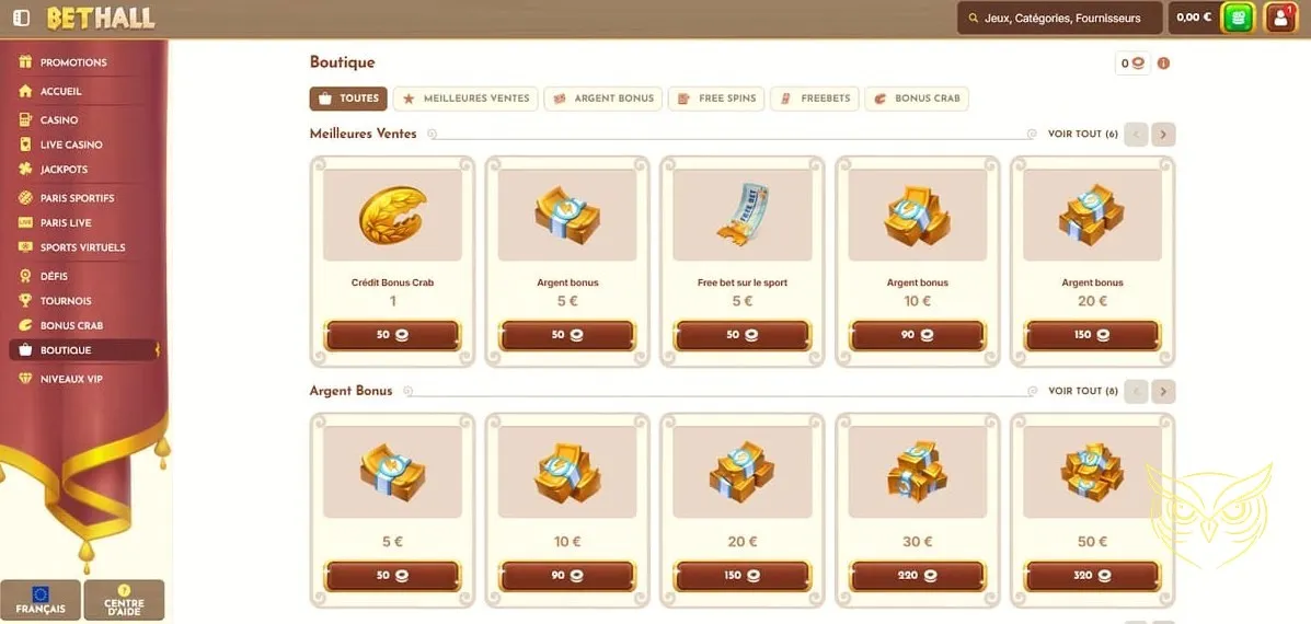 Miniature de jeu de casino live BetHall