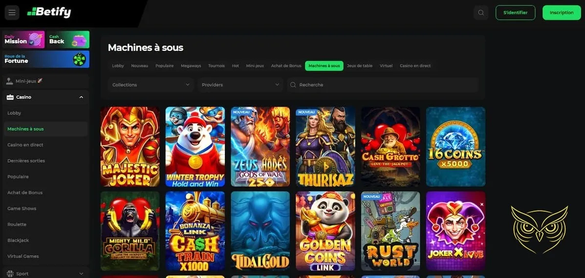 Icône de la section tournois du casino Betify