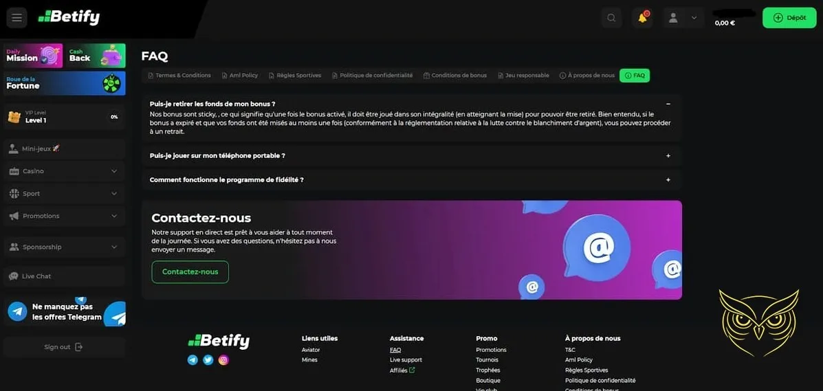 Icône du programme VIP du casino Betify